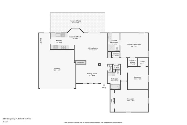 2313 Gettysburg Place, Bedford, TX 76022