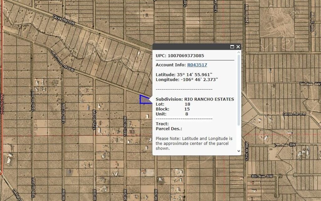 Geronimo Road SW, Rio Rancho, NM 87124