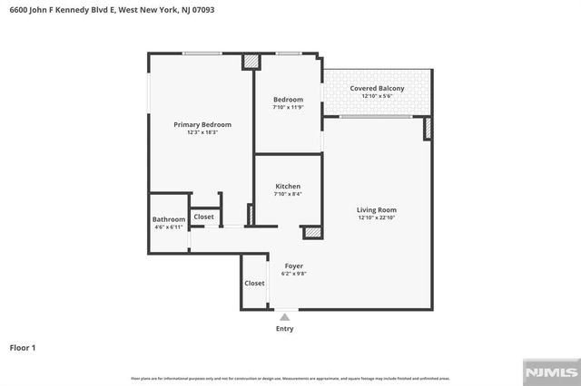 6600 Boulevard E 19H, West New York, NJ 07093