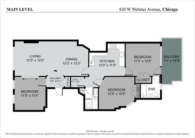 820 W Webster Avenue 2W, Chicago, IL 60614
