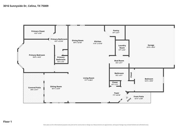3016 Sunnyside Drive, Celina, TX 75009