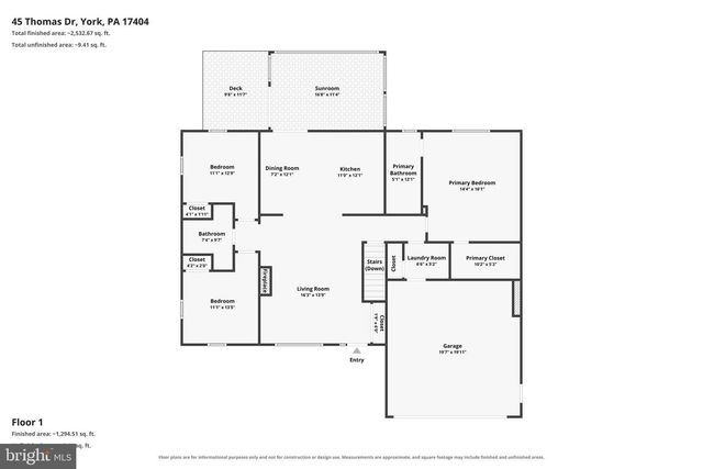 45 THOMAS DR, York, PA 17404