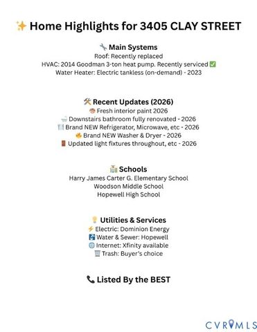 3405 Clay St, Hopewell, VA 23860