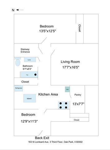 163 N Lombard Avenue 3, Oak Park, IL 60302