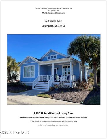 828 Cades Trail, Southport, NC 28461