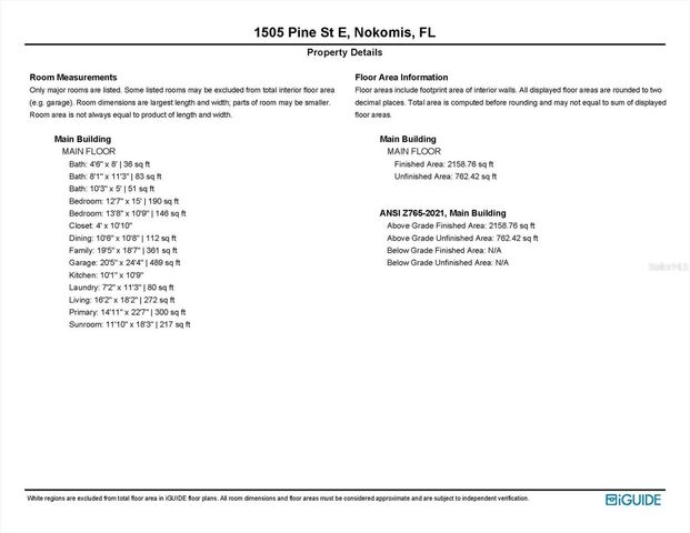 1505 PINE STREET E, Nokomis, FL 34275