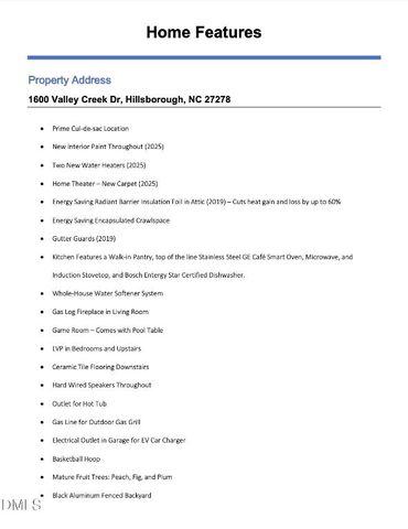 1600 Valley Creek Dr Drive, Hillsborough, NC 27278