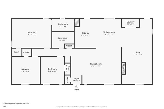 3773 Fairington Drive, Hephzibah, GA 30815