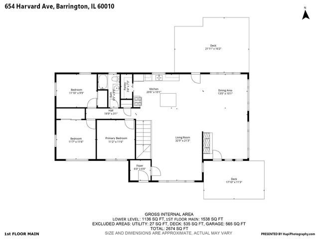 654 Harvard Avenue, Barrington, IL 60010