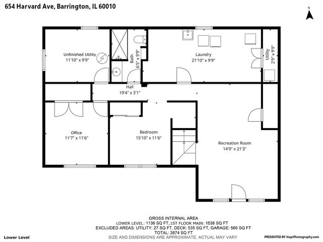 654 Harvard Avenue, Barrington, IL 60010