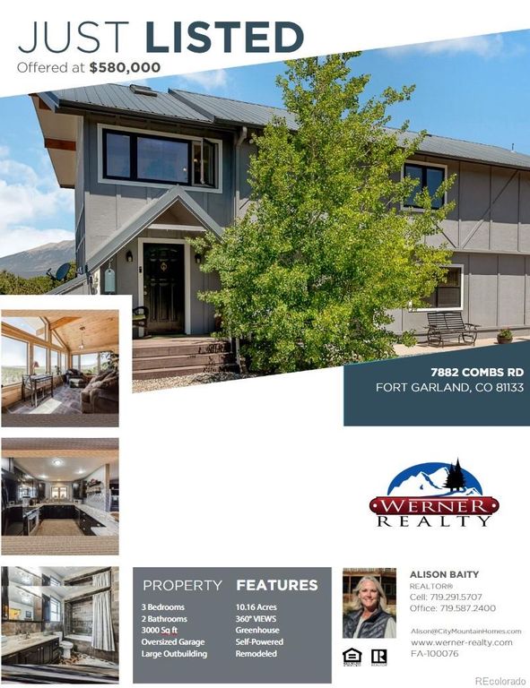 7882 Combs Road, Fort Garland, CO 81133
