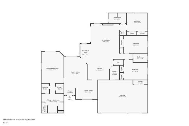 1848 Windbrook Drive SE, Palm Bay, FL 32909
