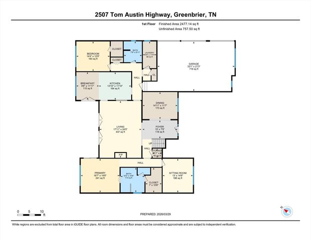2507 Tom Austin Hwy, Greenbrier, TN 37073