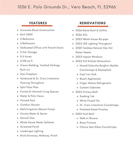 1036 E Polo Grounds Drive, Vero Beach, FL 32966