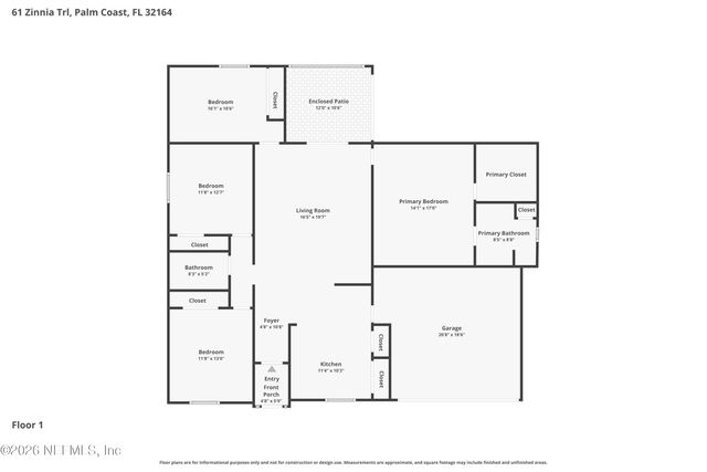 61 ZINNIA Trail, Palm Coast, FL 32164