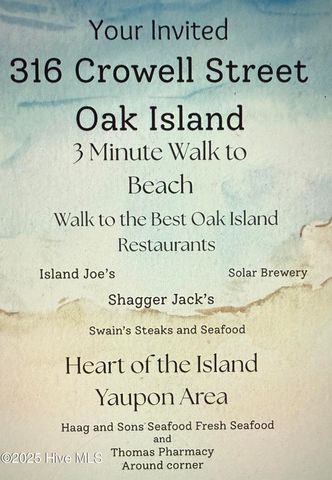 316 Crowell Street, Oak Island, NC 28465