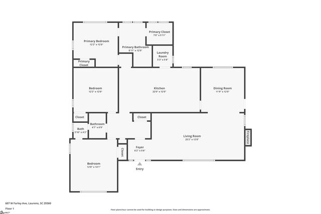 607 W Farley Avenue, Laurens, SC 29360