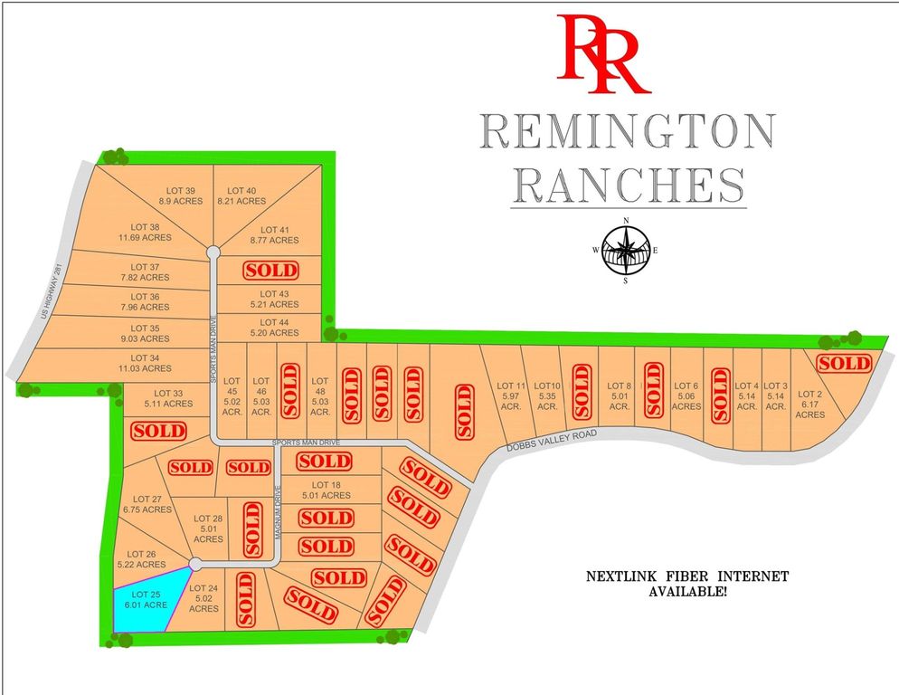 Lot 25 Magnum Drive, Santo, TX 76067