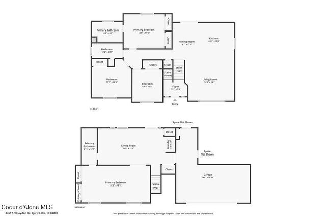 34517 N Hayden DR, Spirit Lake, ID 83869