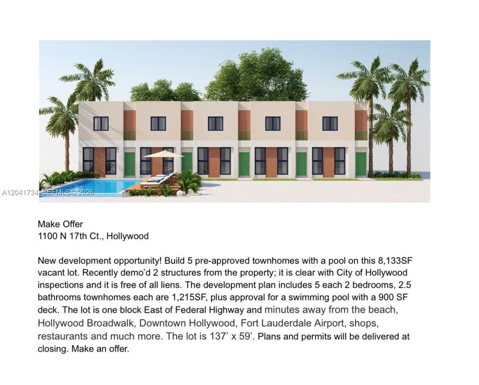 1100 N 17th Court, Hollywood, FL 33020