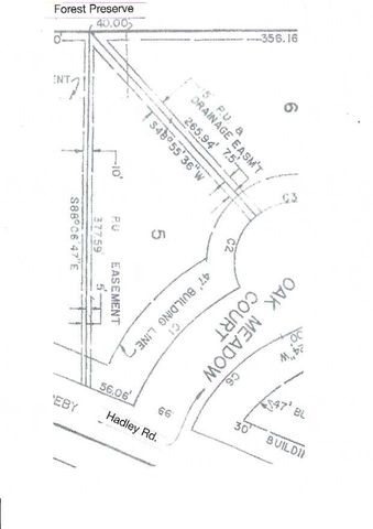 Lot 5 Oak Meadow Ct. Oak Meadow Ct. Court, Homer Glen, IL 60491