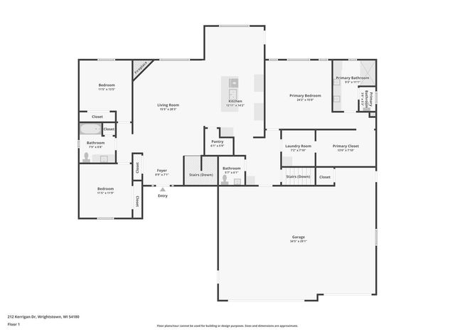 212 KERRIGAN DRIVE, Wrightstown, WI 54180