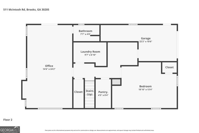 511 W Mcintosh Road, Brooks, GA 30205