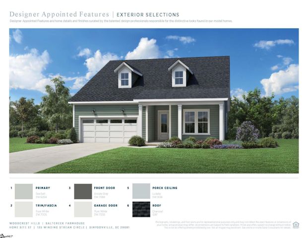 135 Winding Stream Circle Lot 37 Lot 37 Saltcreek Farmhouse, Simpsonville, SC 29681