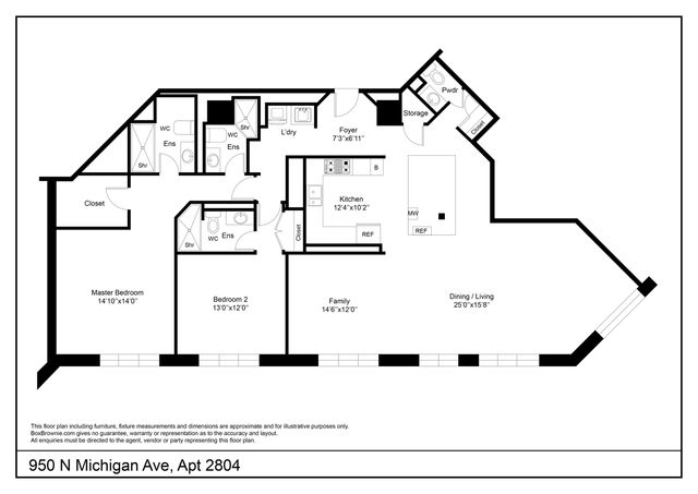 950 N Michigan Avenue 2804, Chicago, IL 60611