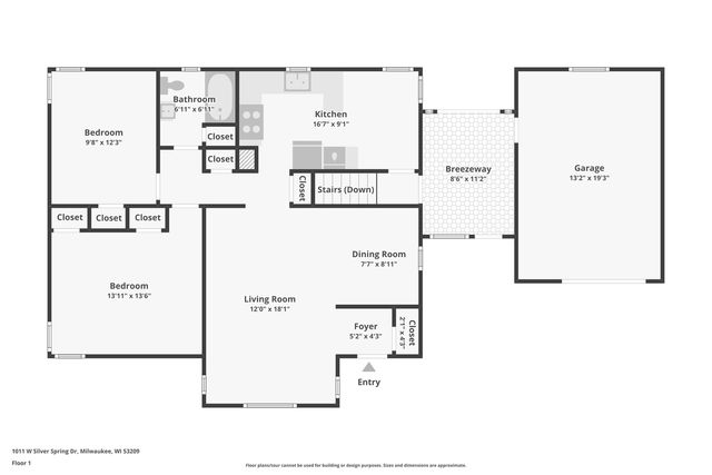 1011 W Silver Spring DRIVE, Milwaukee, WI 53209