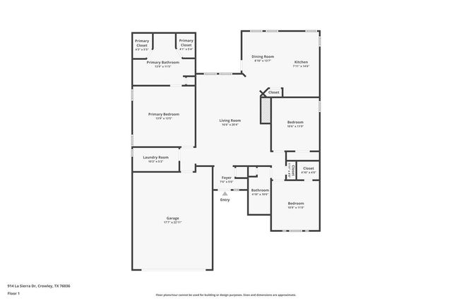 914 La Sierra Drive, Crowley, TX 76036