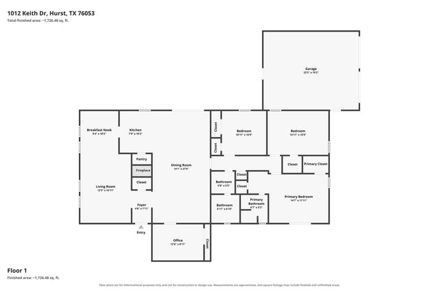 1012 Keith Drive, Hurst, TX 76053