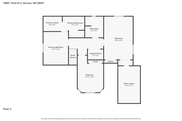 10801 72nd Street S, Horace, ND 58047