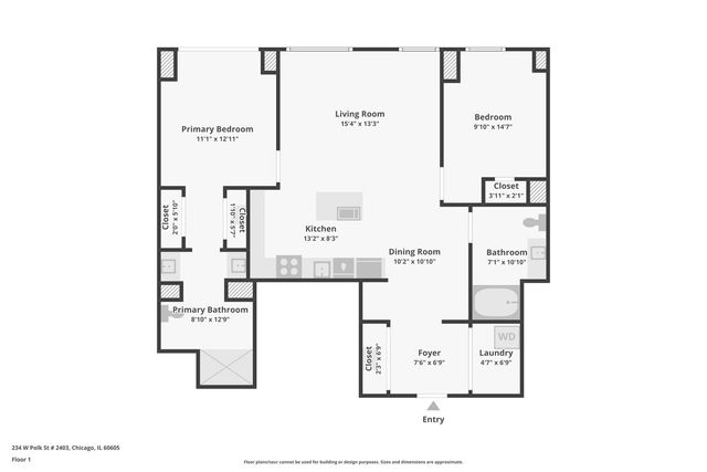 234 W POLK Street 2403, Chicago, IL 60605
