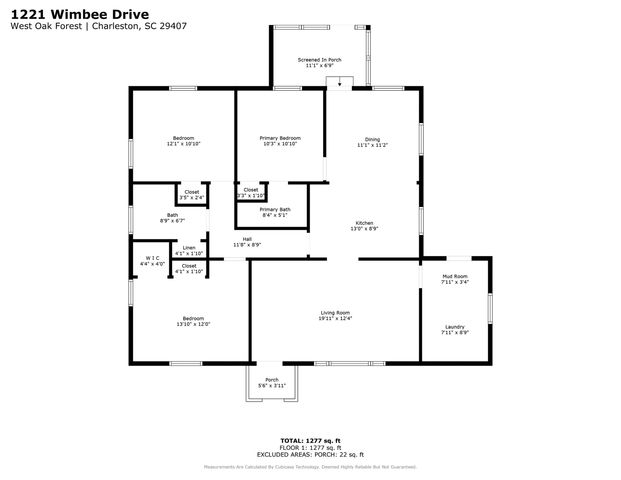 1221 Wimbee Drive, Charleston, SC 29407