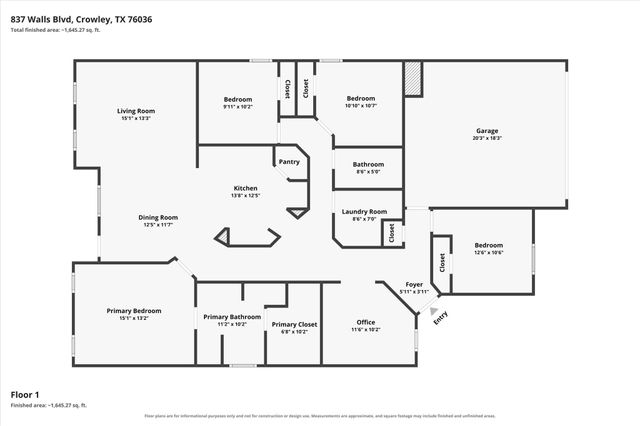 837 Walls Boulevard, Crowley, TX 76036