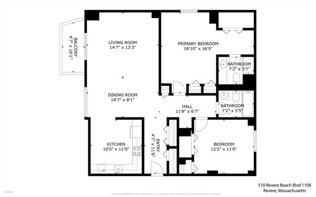 510 Revere Beach Blvd 1108, Revere, MA 02151