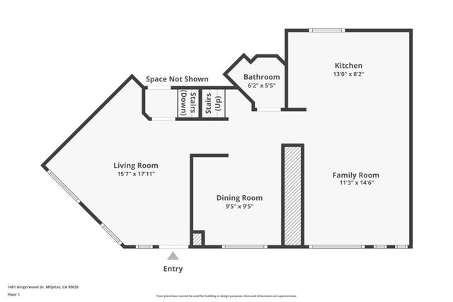 1481 Gingerwood Drive, Milpitas, CA 95035