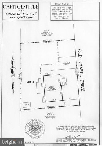 7100 OLD CHAPEL DR, Bowie, MD 20715