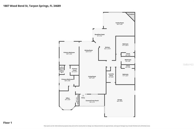 1887 WOOD BEND STREET, Tarpon Springs, FL 34689