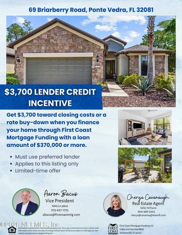 69 BRIARBERRY Road, Ponte Vedra, FL 32081