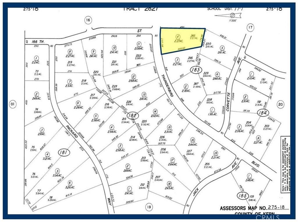 245 LOT Thunderbird Boulevard, California City, CA 93505