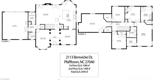 2113 Benwicke Drive, Pfafftown, NC 27040