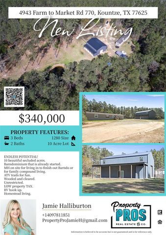 4943 Fm 770 Road, Kountze, TX 77625