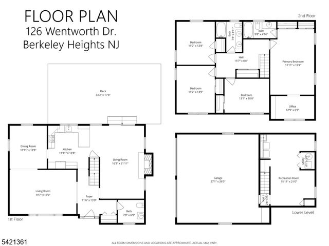 126 Wentworth Dr, Berkeley Heights Twp., NJ 07922
