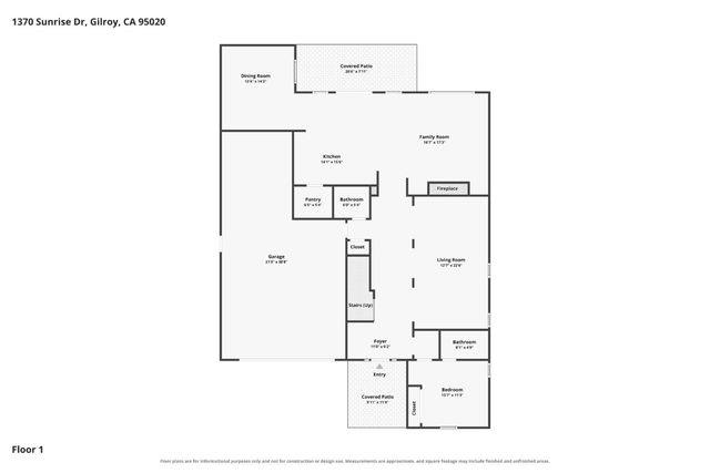 1370 Sunrise Drive, Gilroy, CA 95020