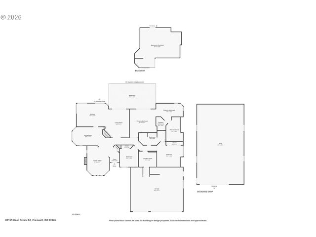 82155 BEAR CREEK Rd, Creswell, OR 97426