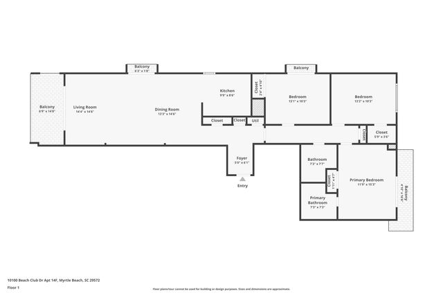 10100 Beach Club Dr Apt 14F, Myrtle Beach, SC 29572