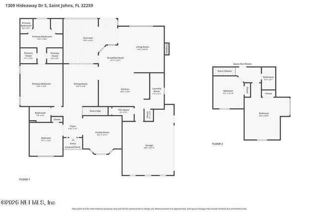 1309 HIDEAWAY Drive S, St. Johns, FL 32259