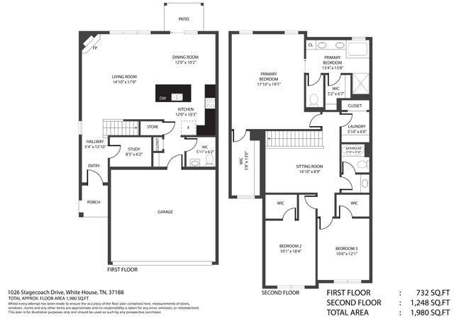 1052 Stagecoach Dr, White House, TN 37188